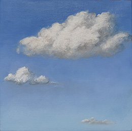 Cloud r, Oil on board, 355x306, 202-